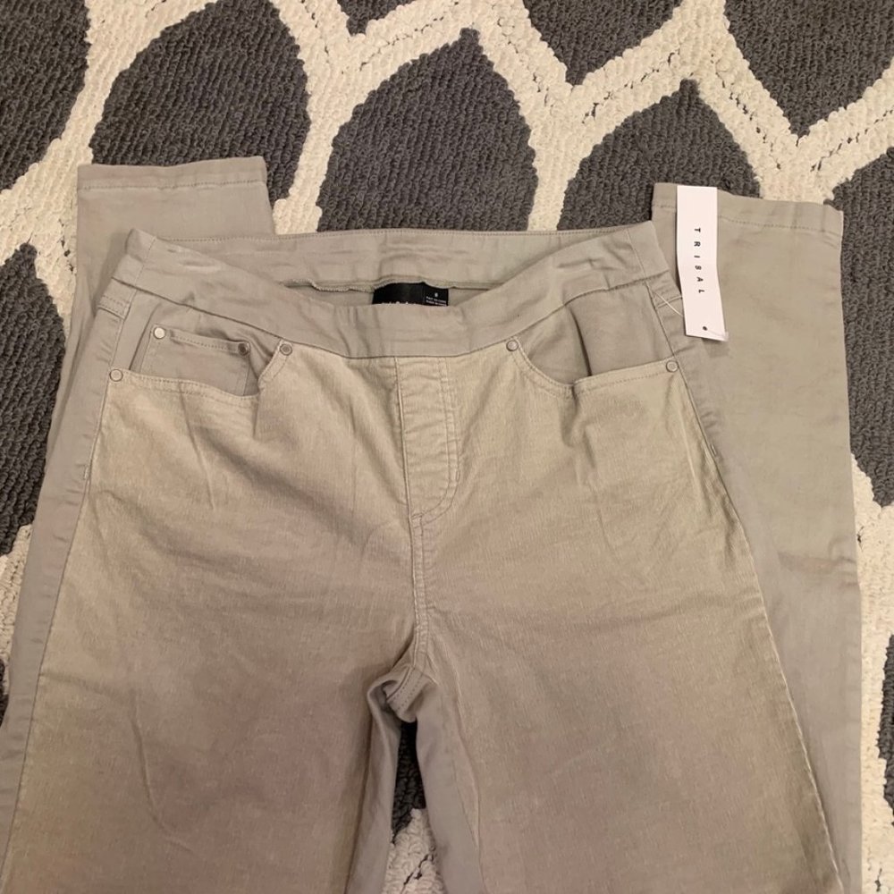 NWT - Tribal Pull On Pants Skinny Leg Fit